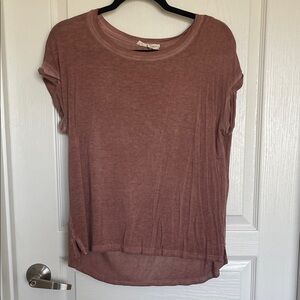 Jane and Delancey Mauve Short Sleeve Tee